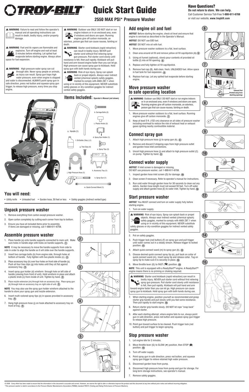 Troy-Bilt 020337-2 User manual