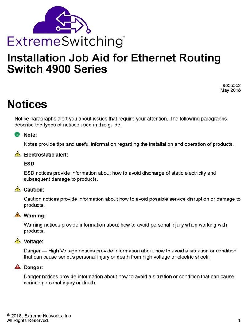ExtremeSwitching 4900 Series User manual