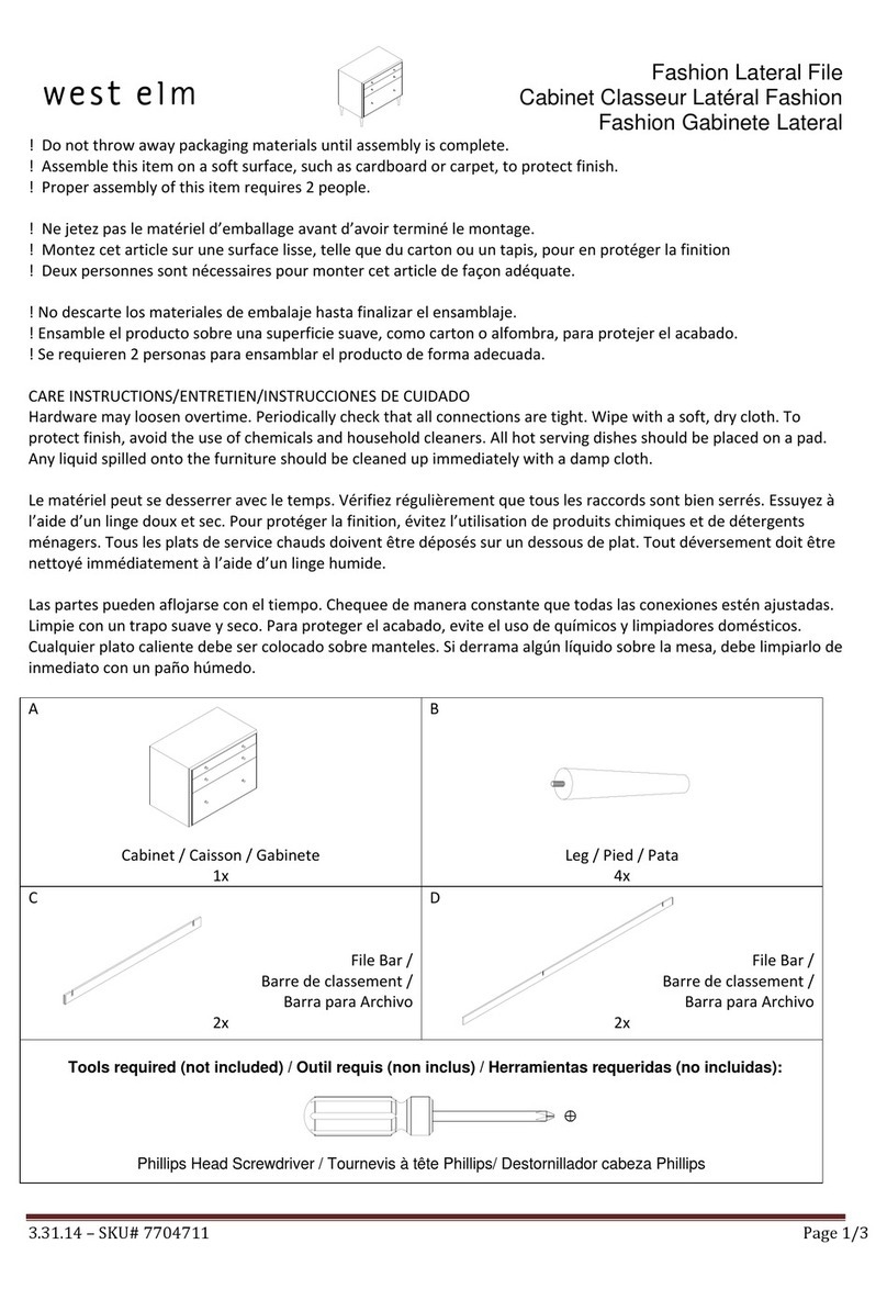 West Elm Fashion 7704711 User manual West Elm Fashion 7704711 User manual
