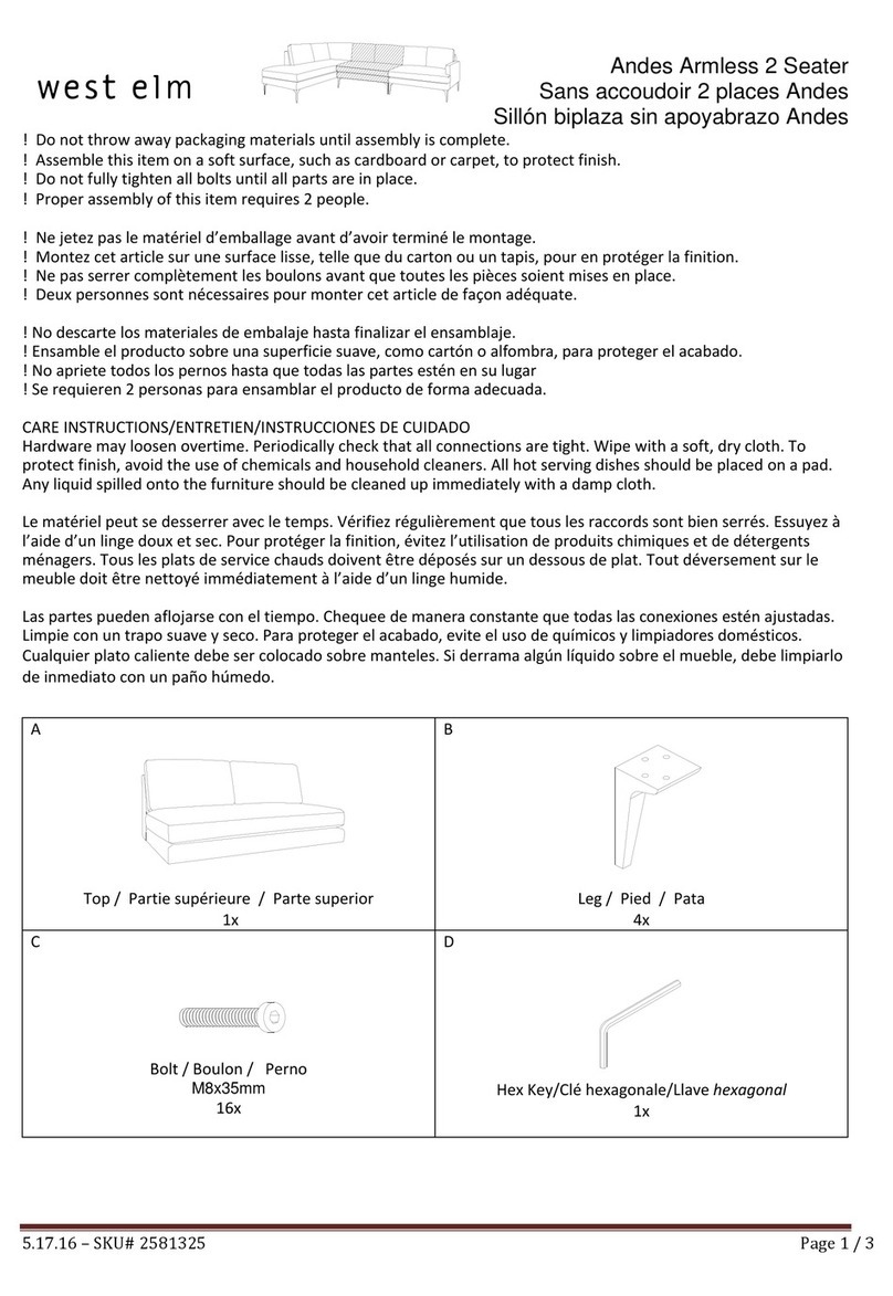 West Elm Andes 2581325 User manual
