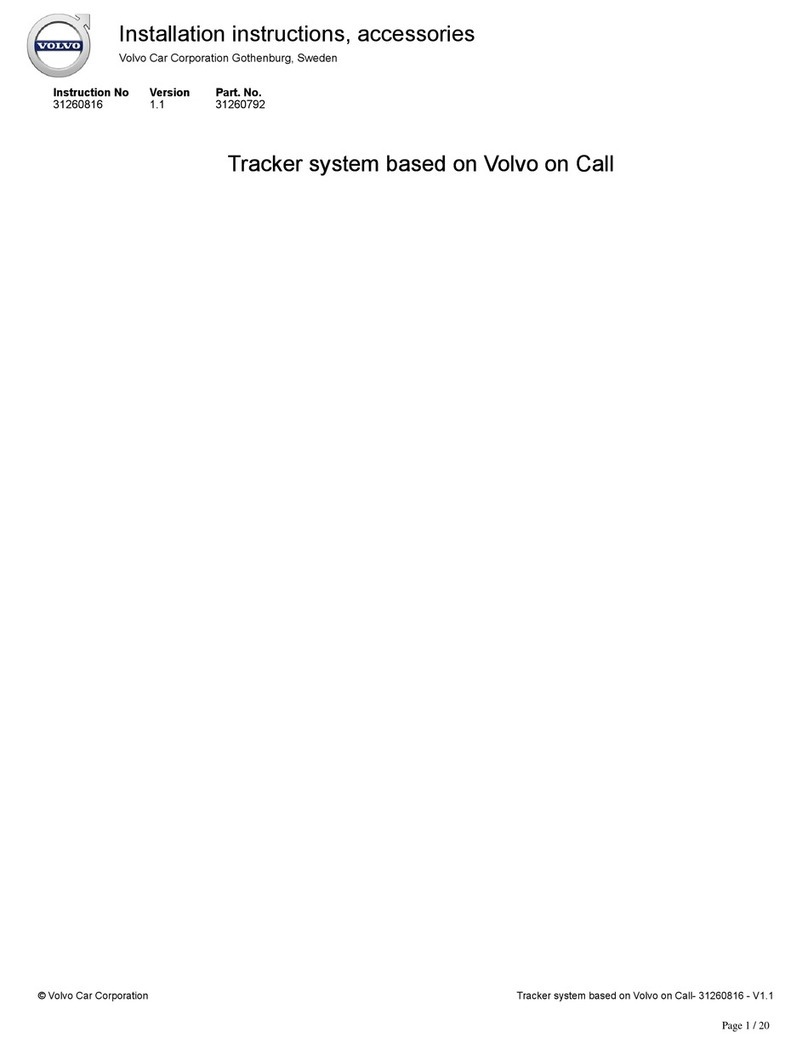 Volvo 31260792 Installation instructions, accessories