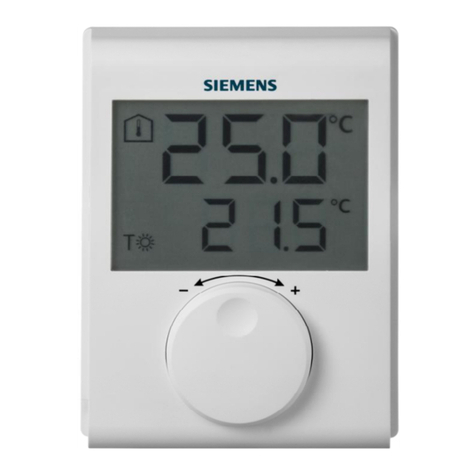 Siemens RDH100RF/SET Operating and installation instructions