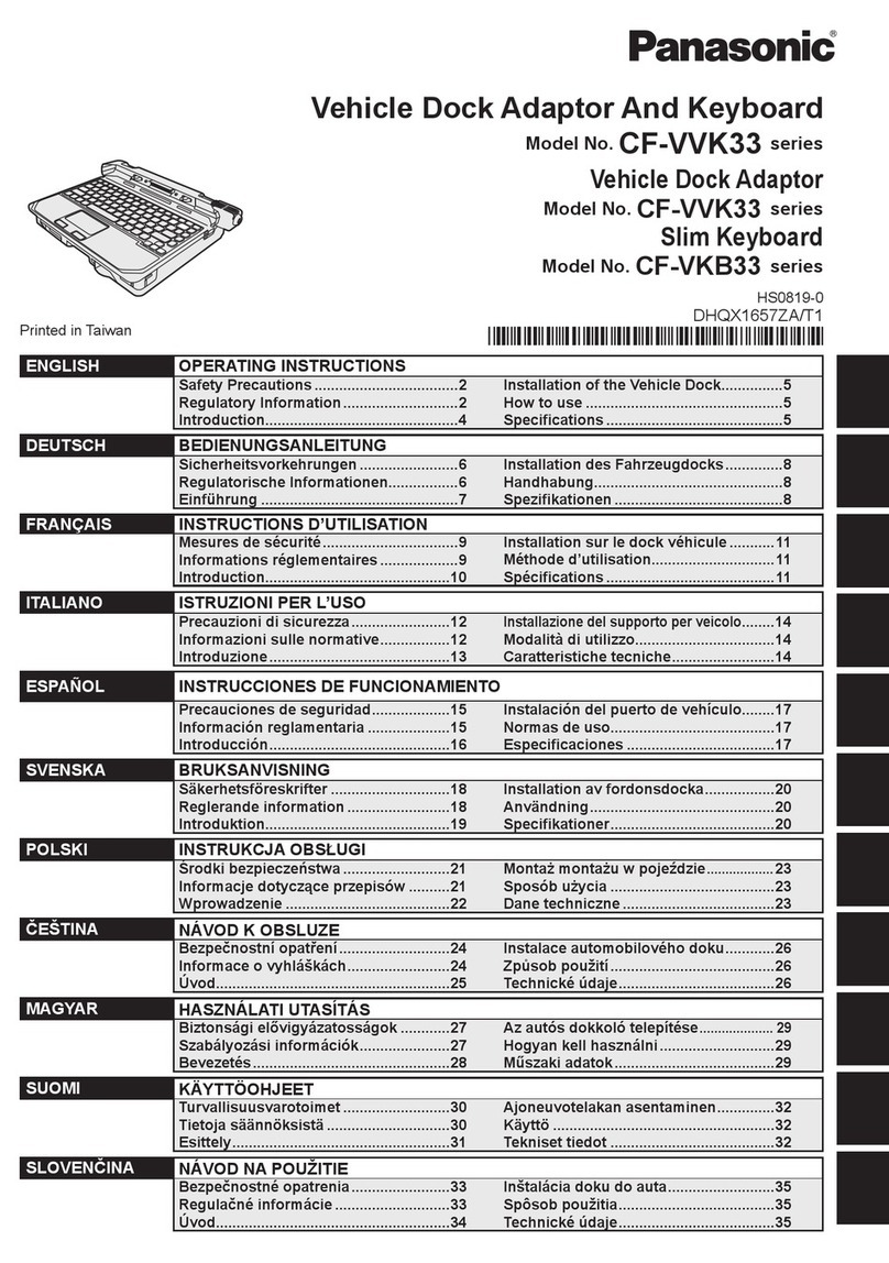 Panasonic CF-WK33 Series User manual