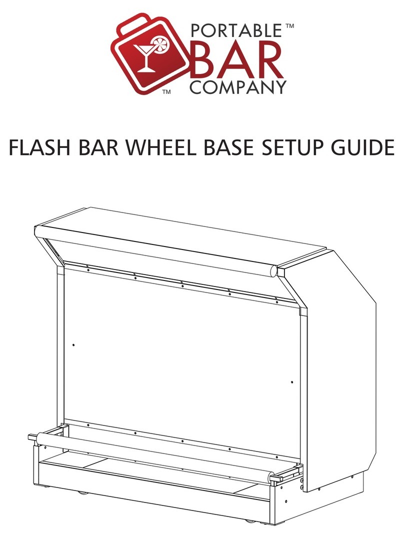 Portable Bar Company FLASH BAR WHEEL BASE Setup guide