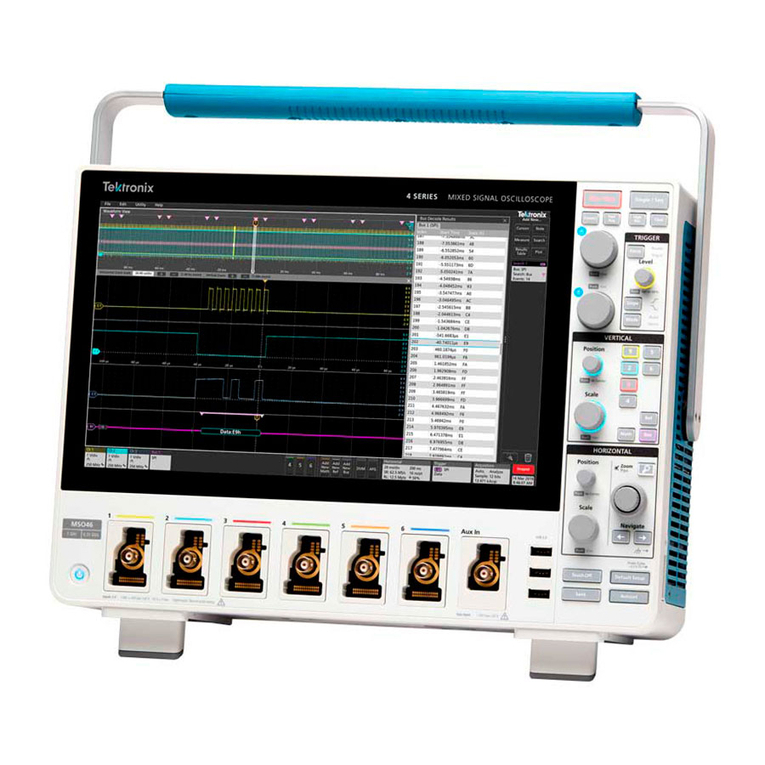 Tektronix MSO 4 Series User guide Tektronix MSO 4 Series User guide