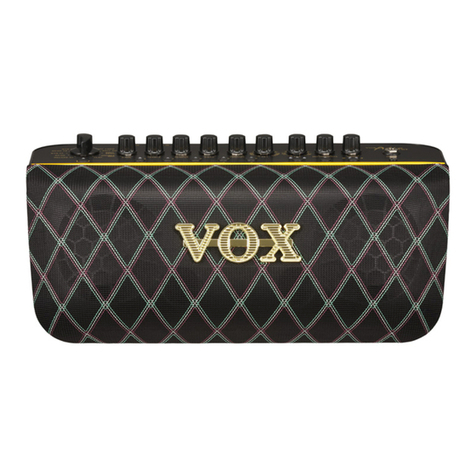 Vox Adio Air GT User manual Vox Adio Air GT User manual