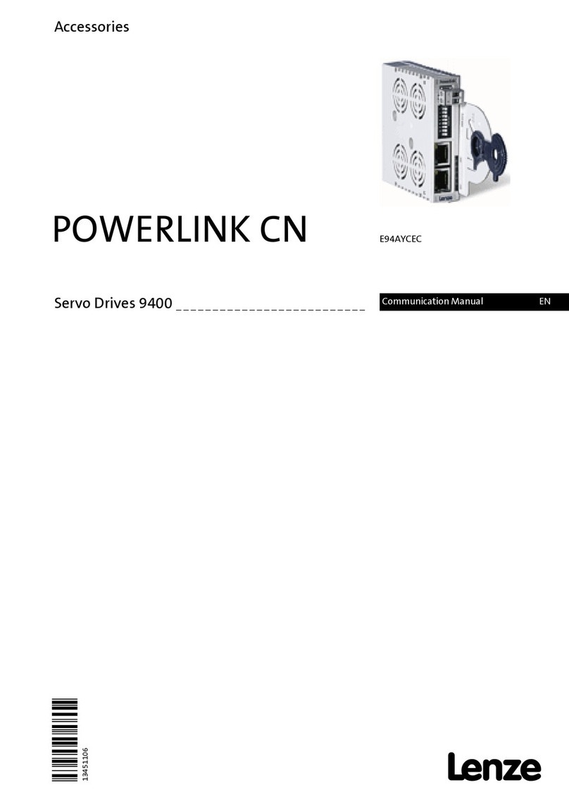 Lenze POWERLINK CN E94AYCEC Communications manual