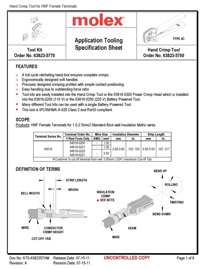 molex 63823-5700 Specification sheet