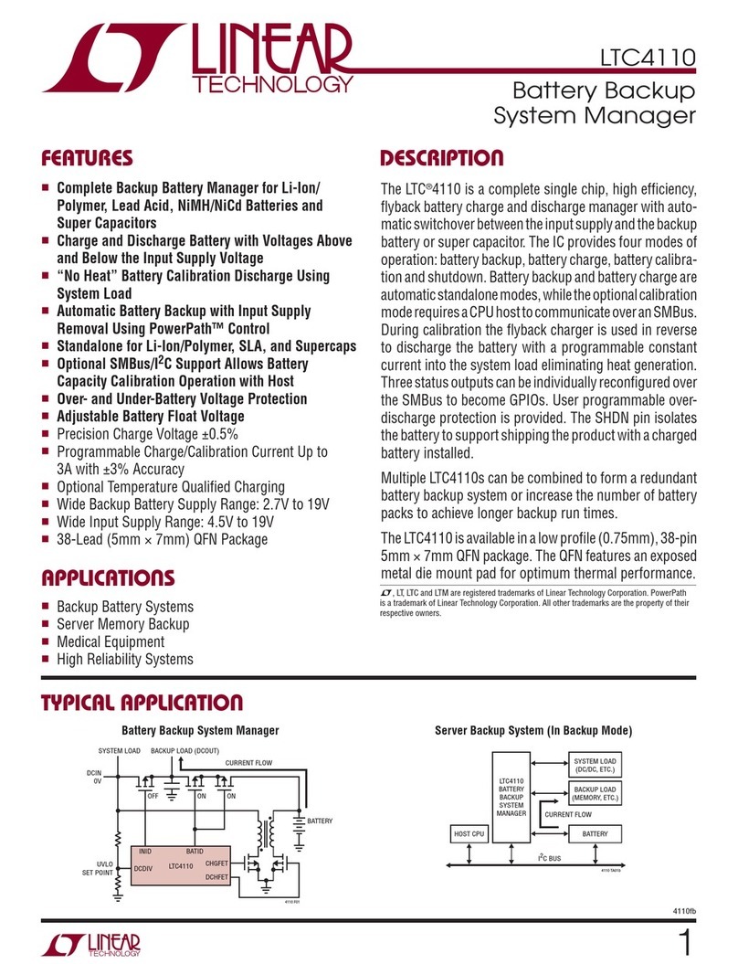 Linear Technology LTC4110 User manual