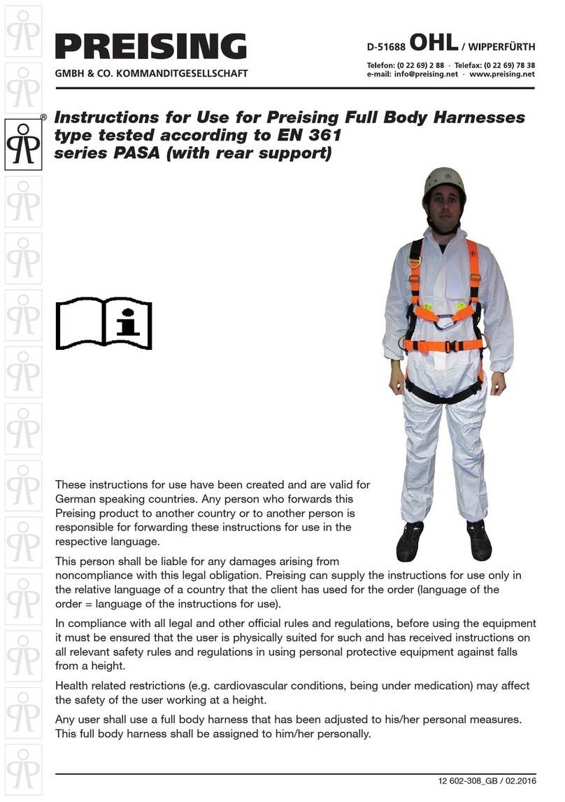 PREISING PASA Series Instructions for use