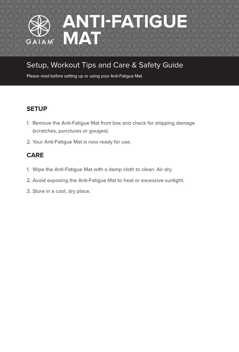 Gaiam 05-62277 Setup, Workout Tips and Care & Safety Guide