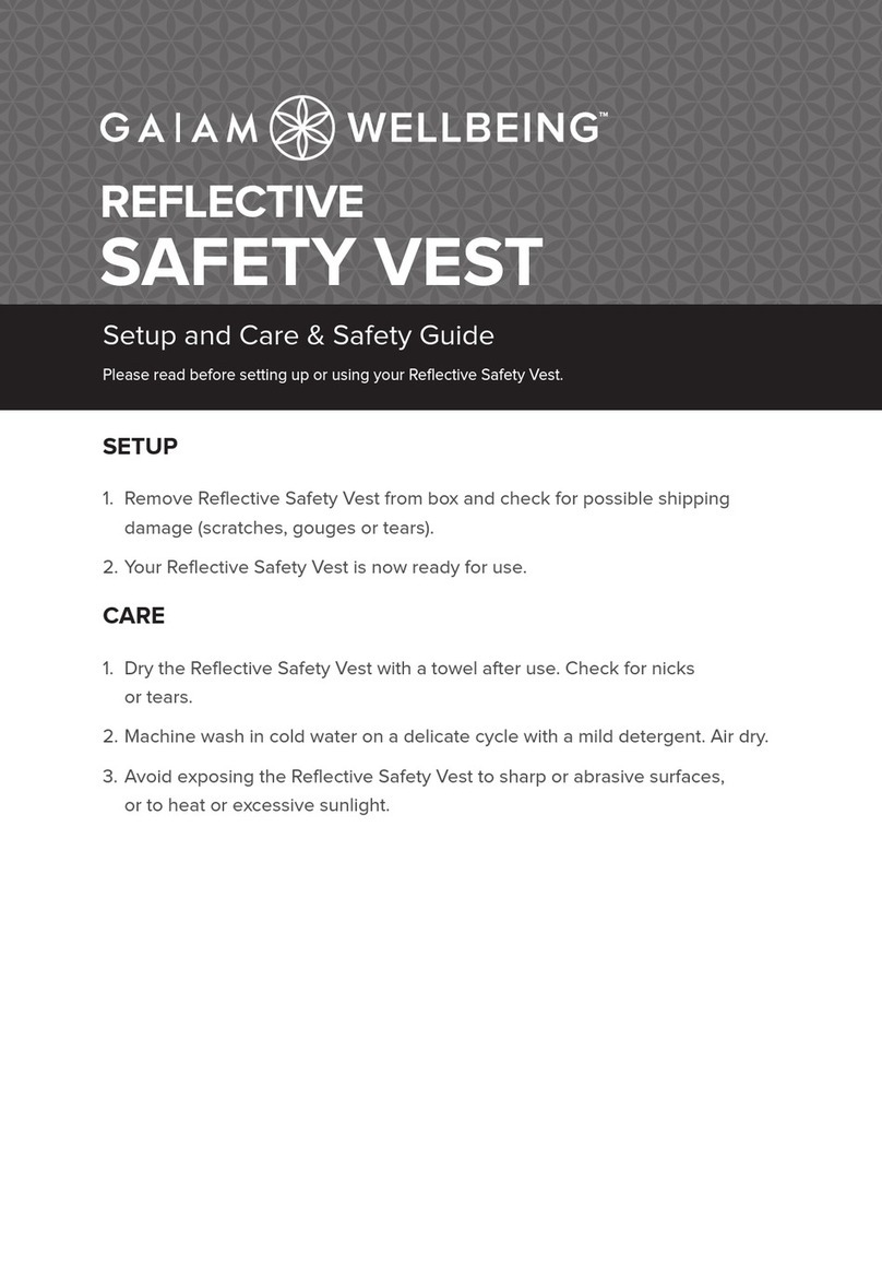 Gaiam WELLBEING 05-62324 Setup and Care & Safety Guide Gaiam WELLBEING 05-62324 Setup and Care & Safety Guide
