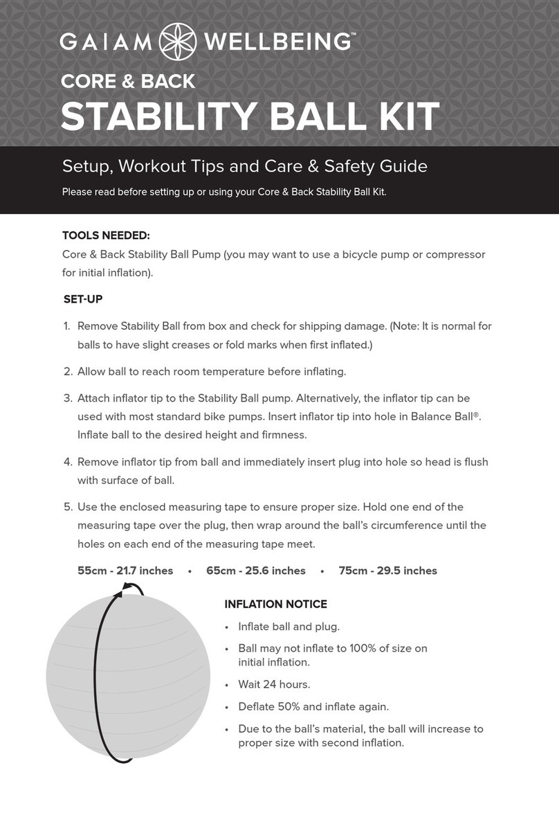 Gaiam WELLBEING 05-62103 Installation instructions
