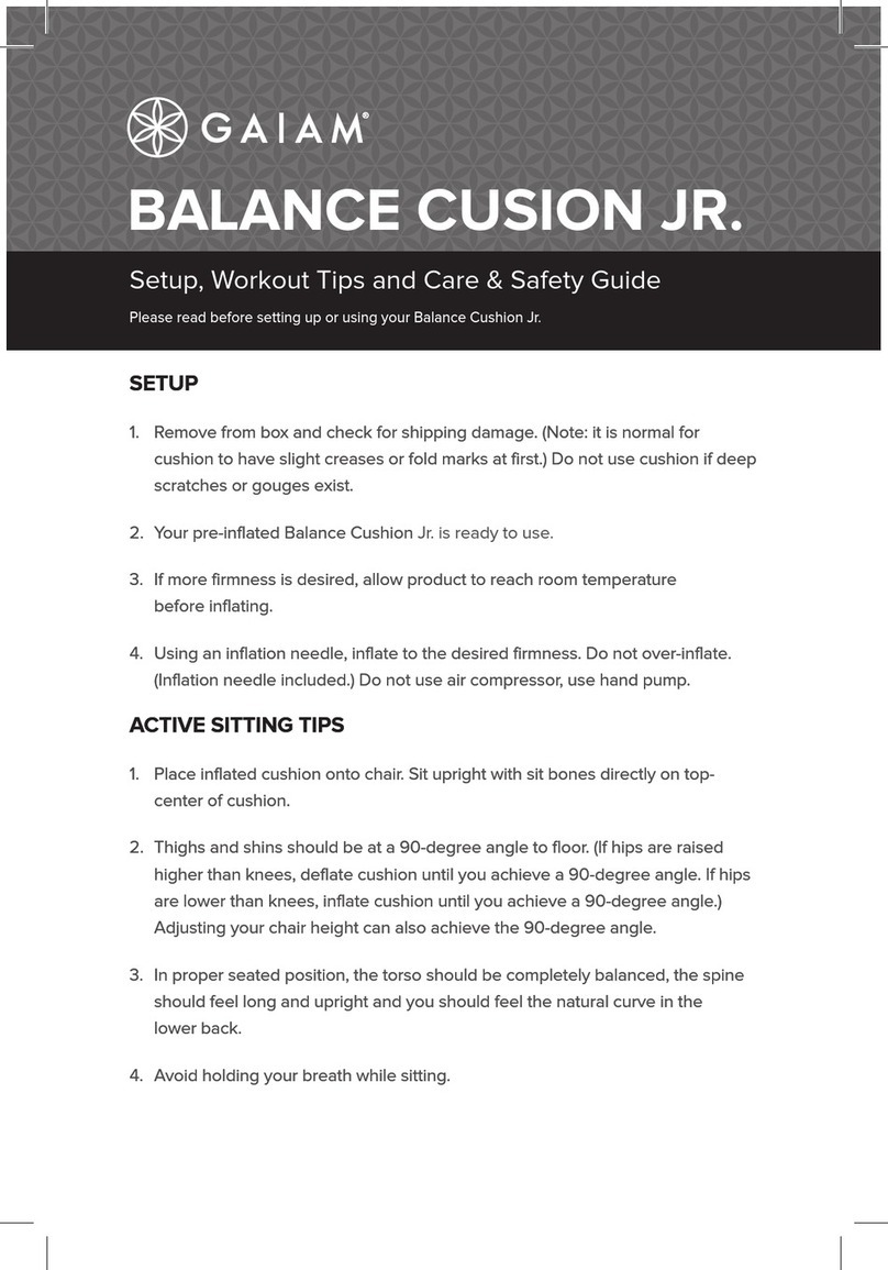 Gaiam BALANCE CUSION JR. Installation instructions Gaiam BALANCE CUSION JR. Installation instructions