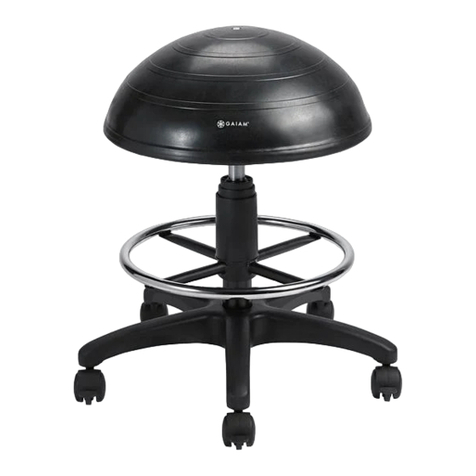 Gaiam BALANCE BALL 05-6255 Setup, Workout Tips and Care & Safety Guide