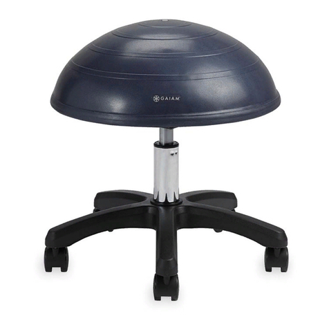 Gaiam BALANCE BALL 05-62549 Setup, Workout Tips and Care & Safety Guide