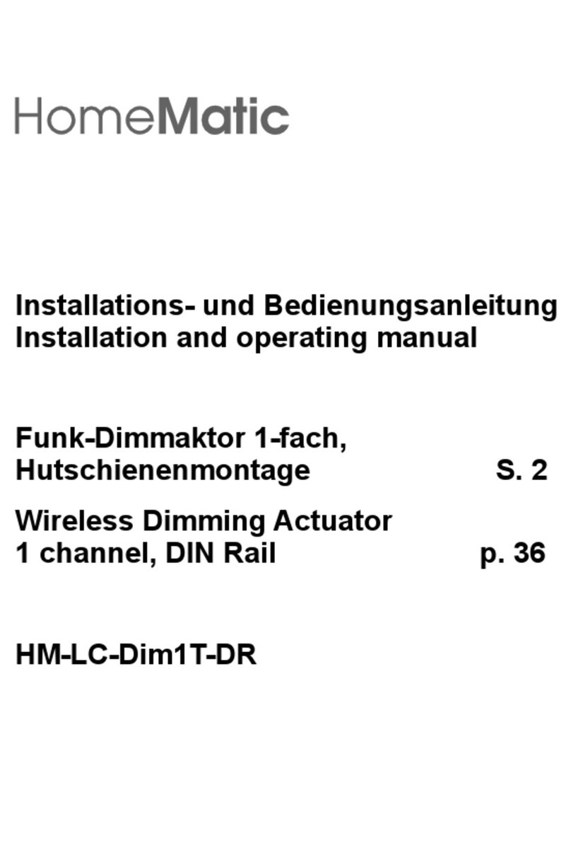 HomeMatic HM-LC-Dim1T-DR User manual