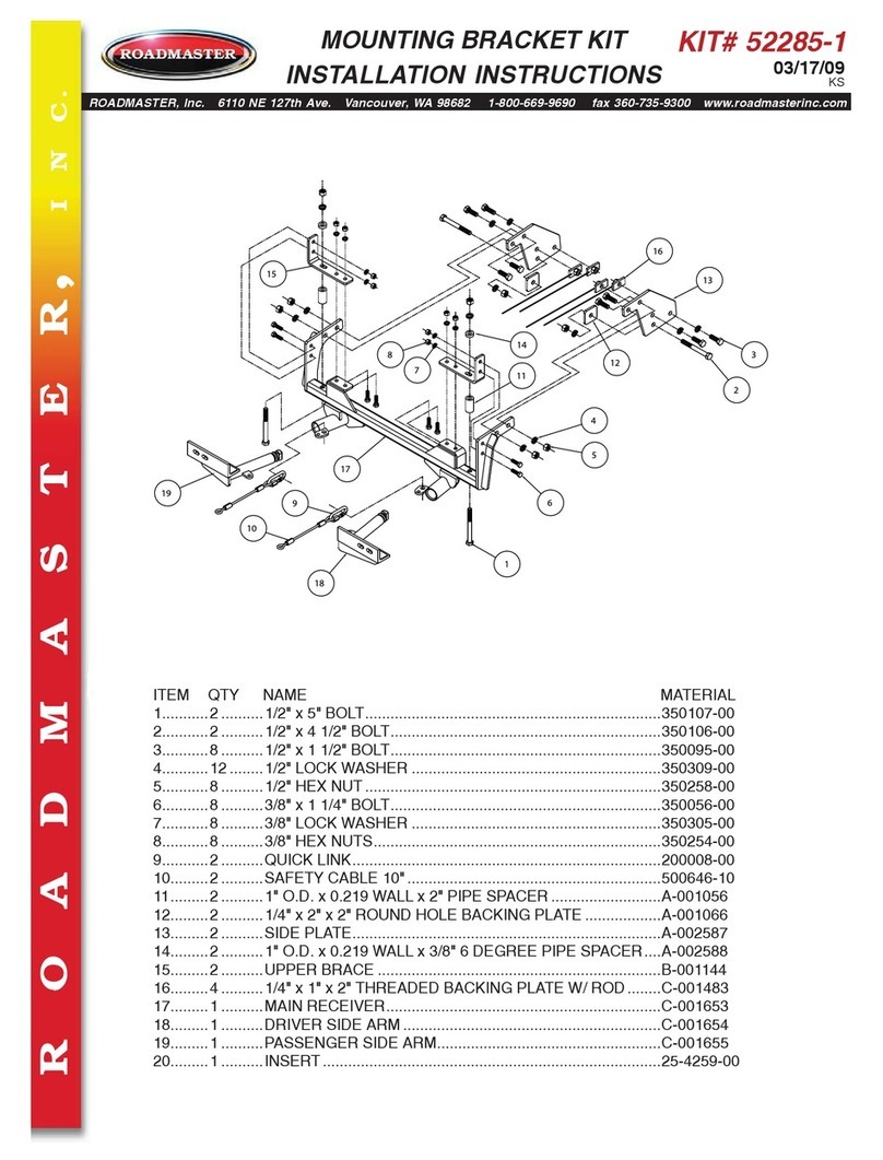 Roadmaster 52285-1 User manual
