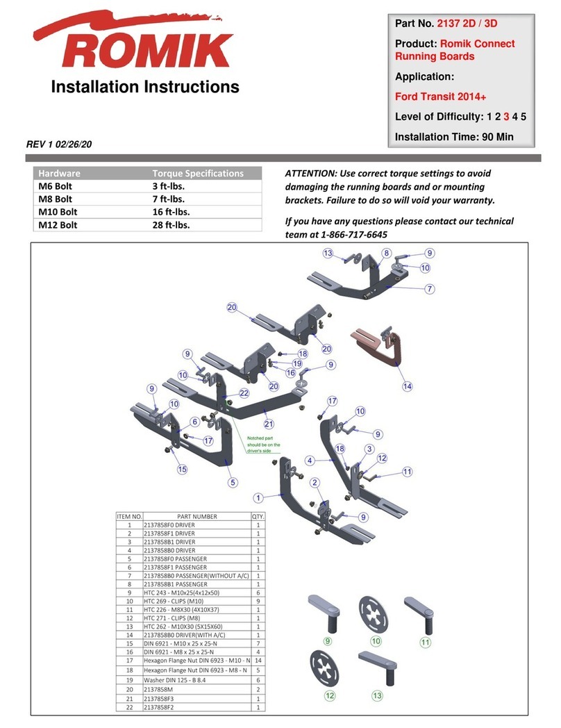 Romik 2137 2D installation instructions