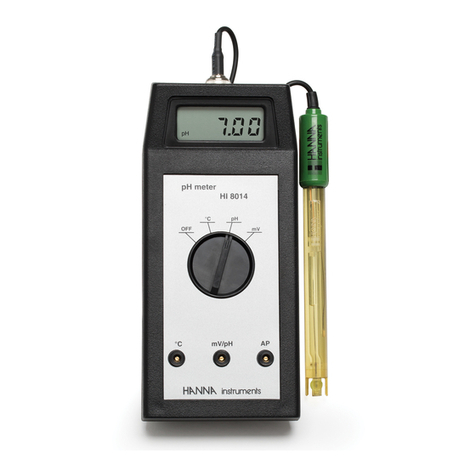Hanna Instruments HI 8014 instruction manual