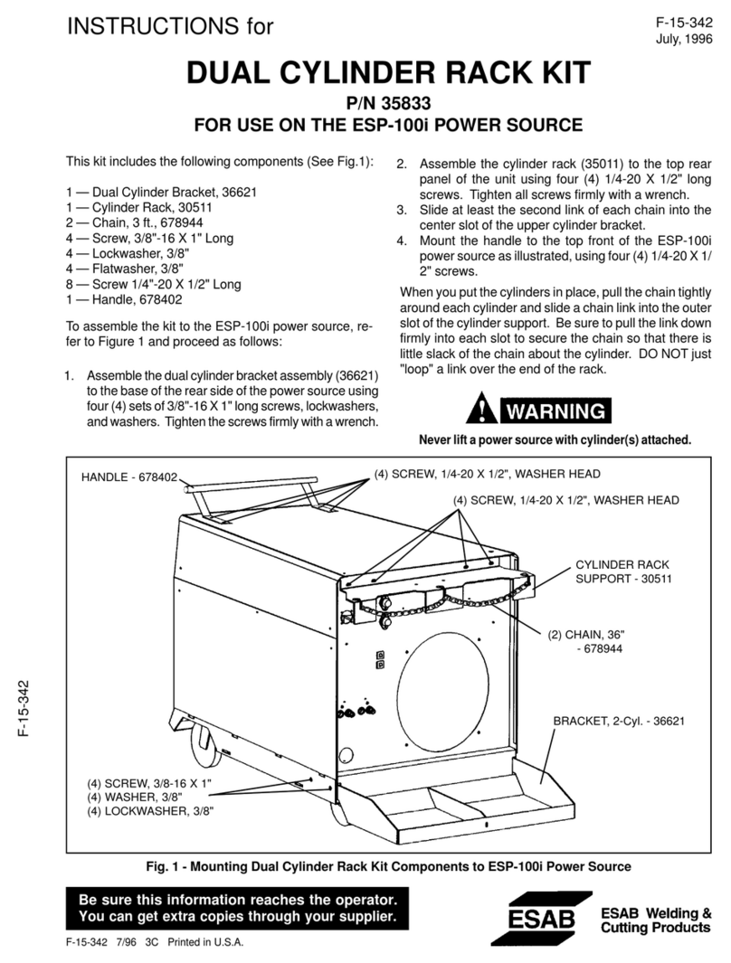 ESAB 35833 User manual