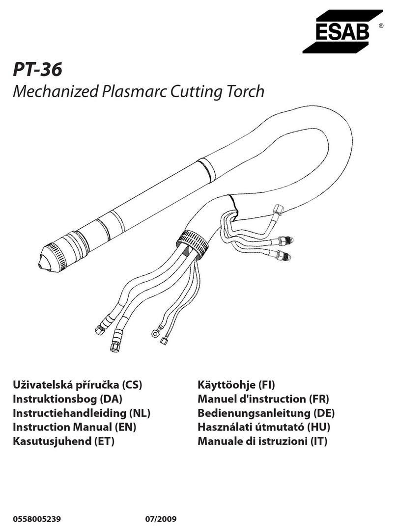 ESAB PT-36 User manual