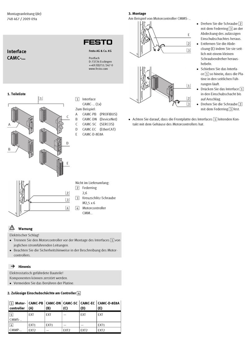 Festo CAMC-D-8E8A Assembly instructions