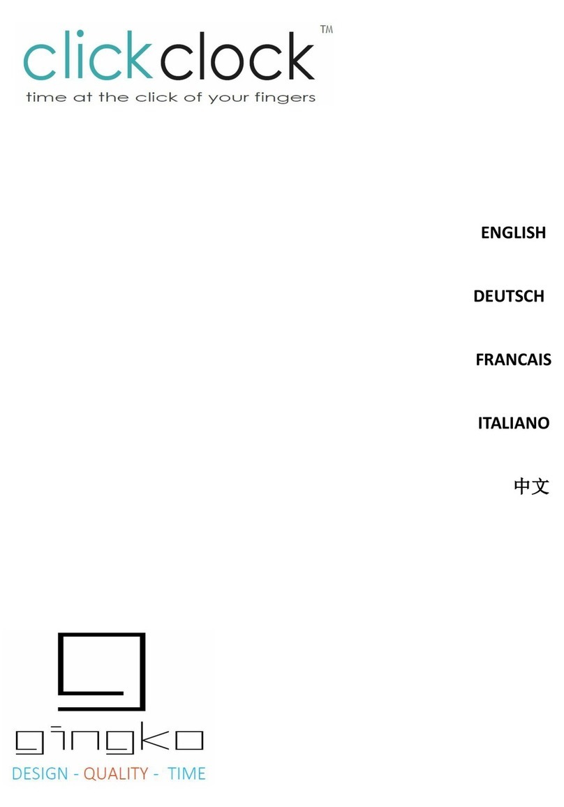GINGKO Click Clock Cube manual