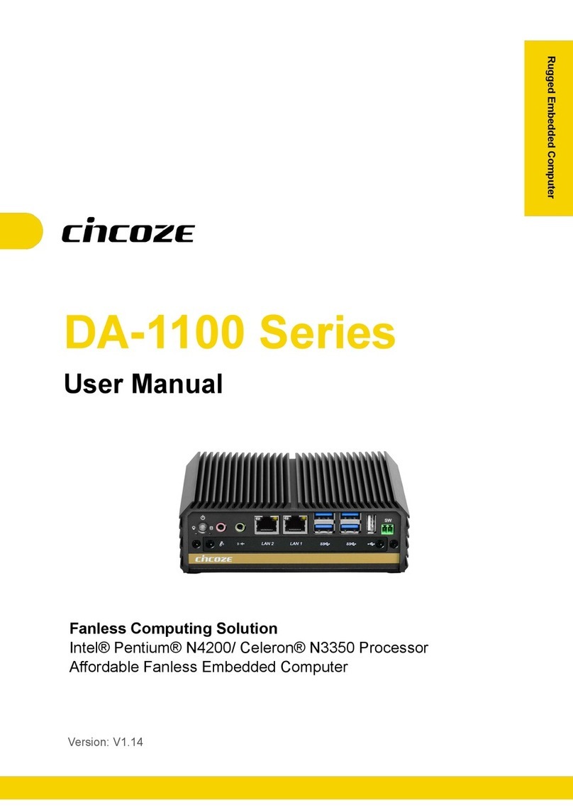 Cincoze DA-1100 Series User manual