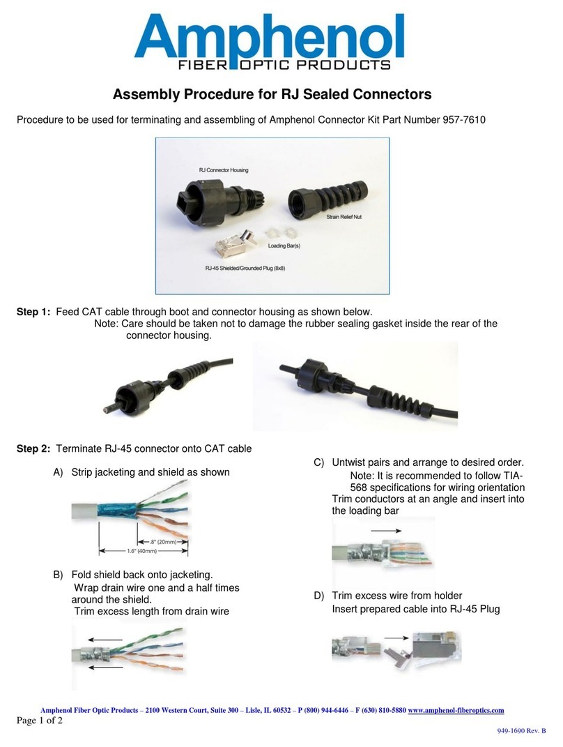Amphenol 957-7610 Manual