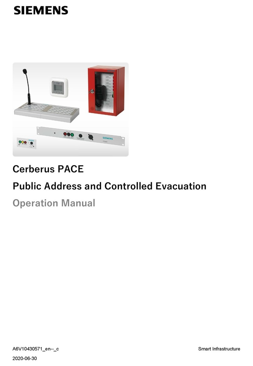 Siemens Cerberus PACE User manual Siemens Cerberus PACE User manual