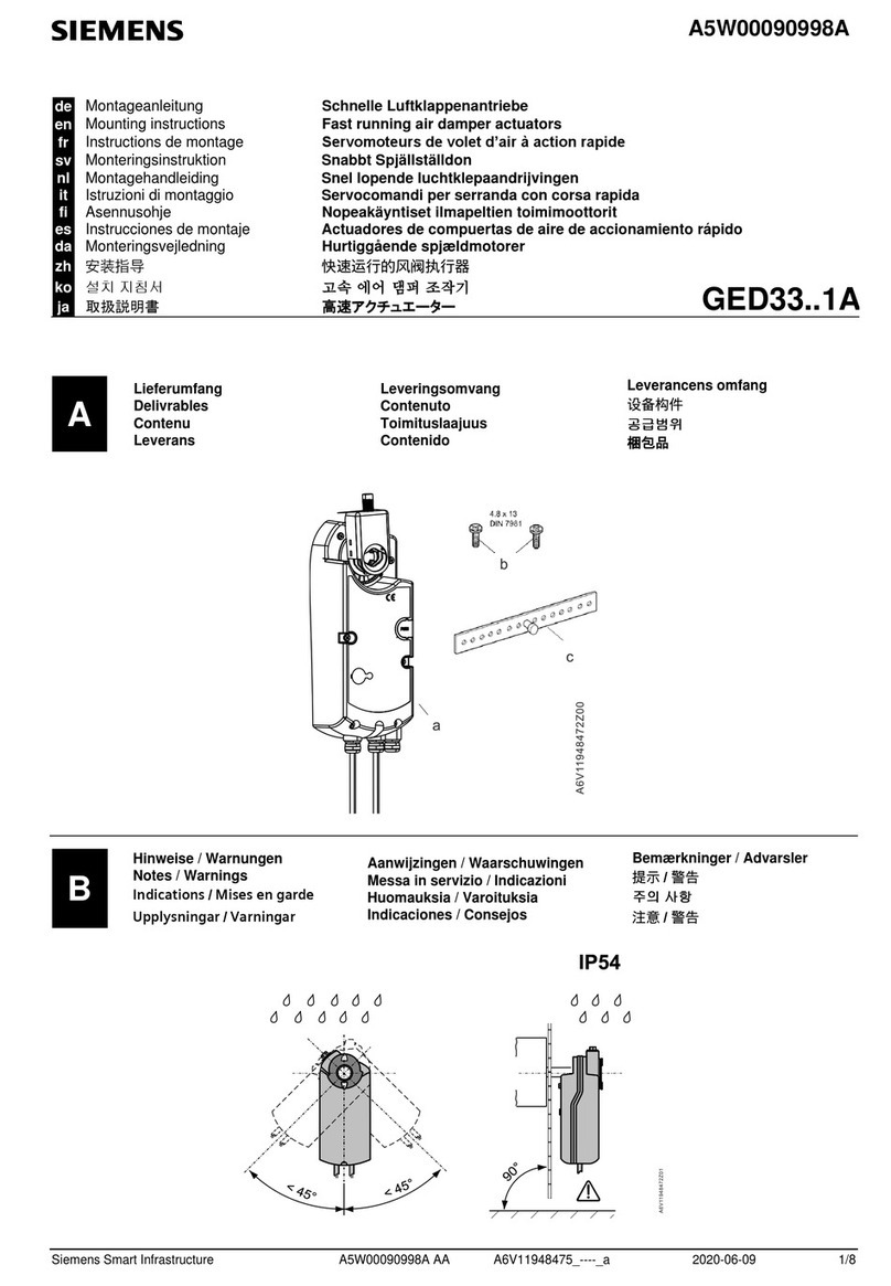Siemens GED33 Series User manual
