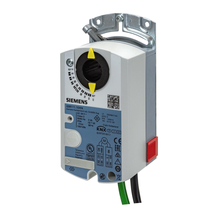 Siemens OpenAir GDB111.1E/KN User manual