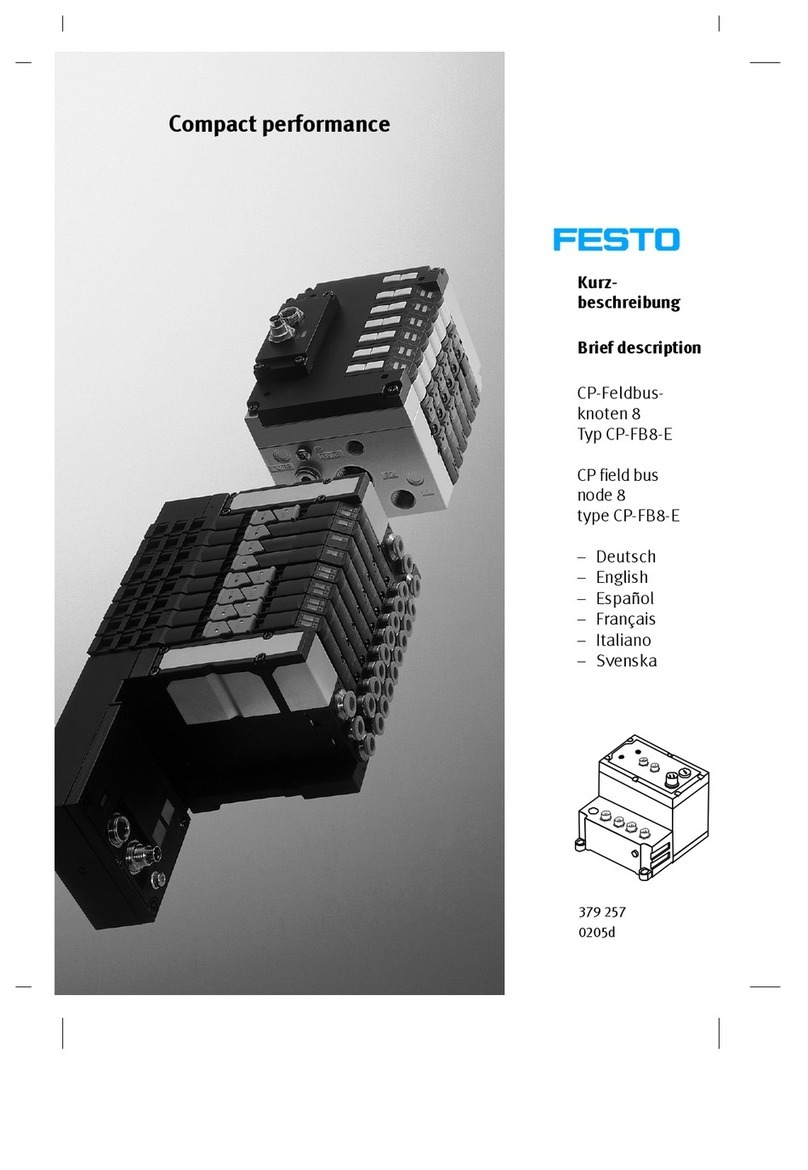 Festo CP-FB8-E Parts list manual Festo CP-FB8-E Parts list manual