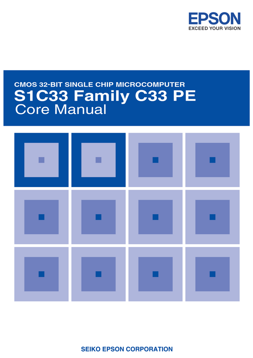 Epson S1C33 Series User manual