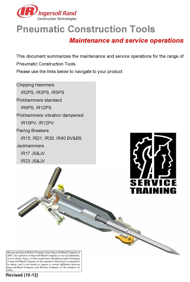 Ingersoll-Rand IR2PS Maintenance and service guide