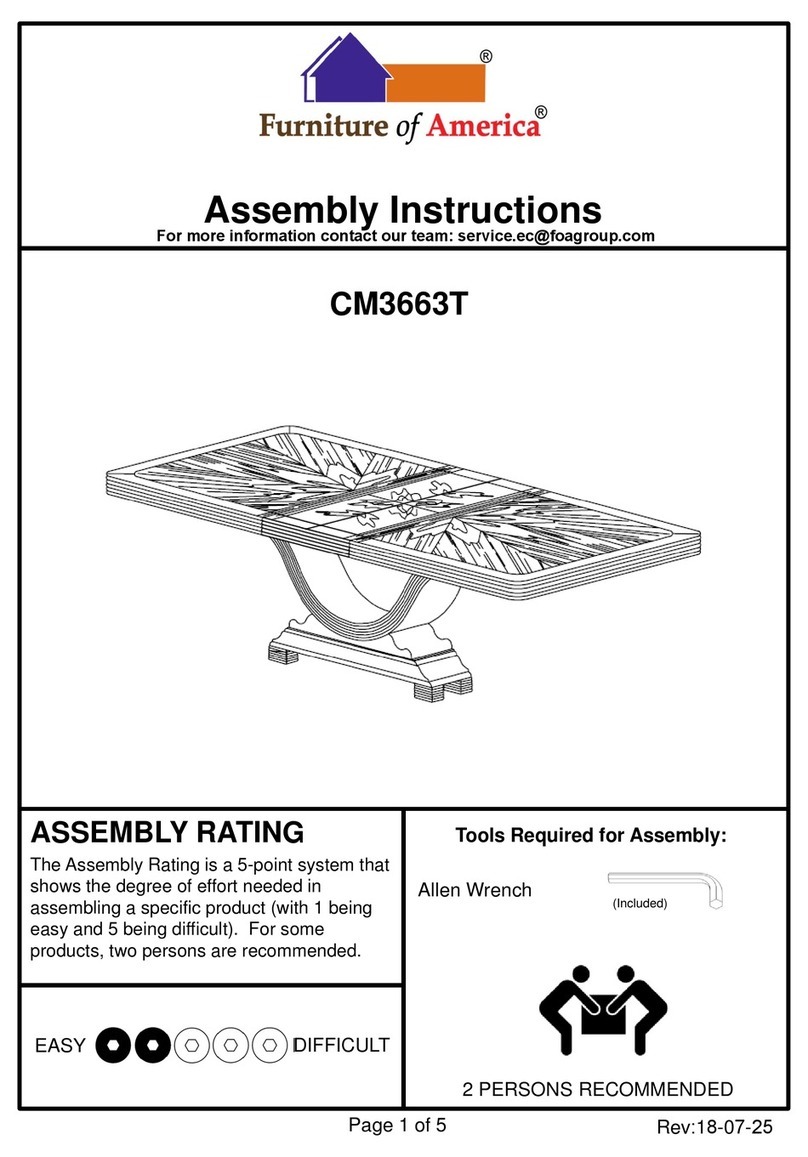 Furniture of America CM3663T User manual