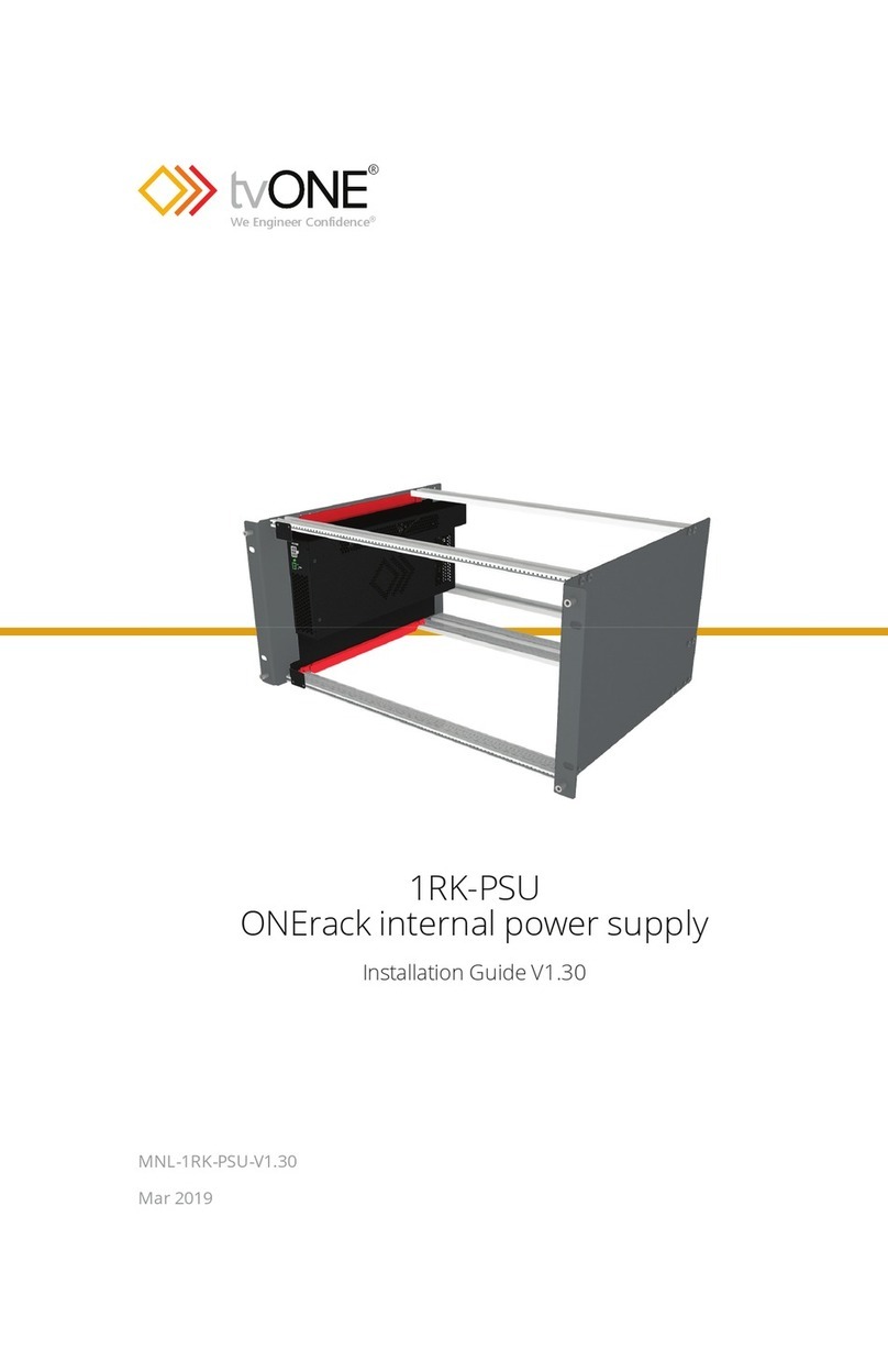 TV One ONErack 1RK-PSU installation guide