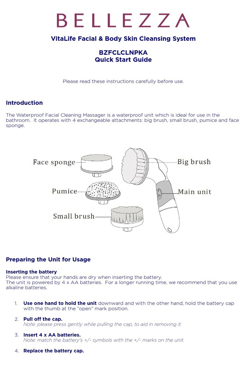 Bellezza VitaLife BZFCLCLNPKA User manual