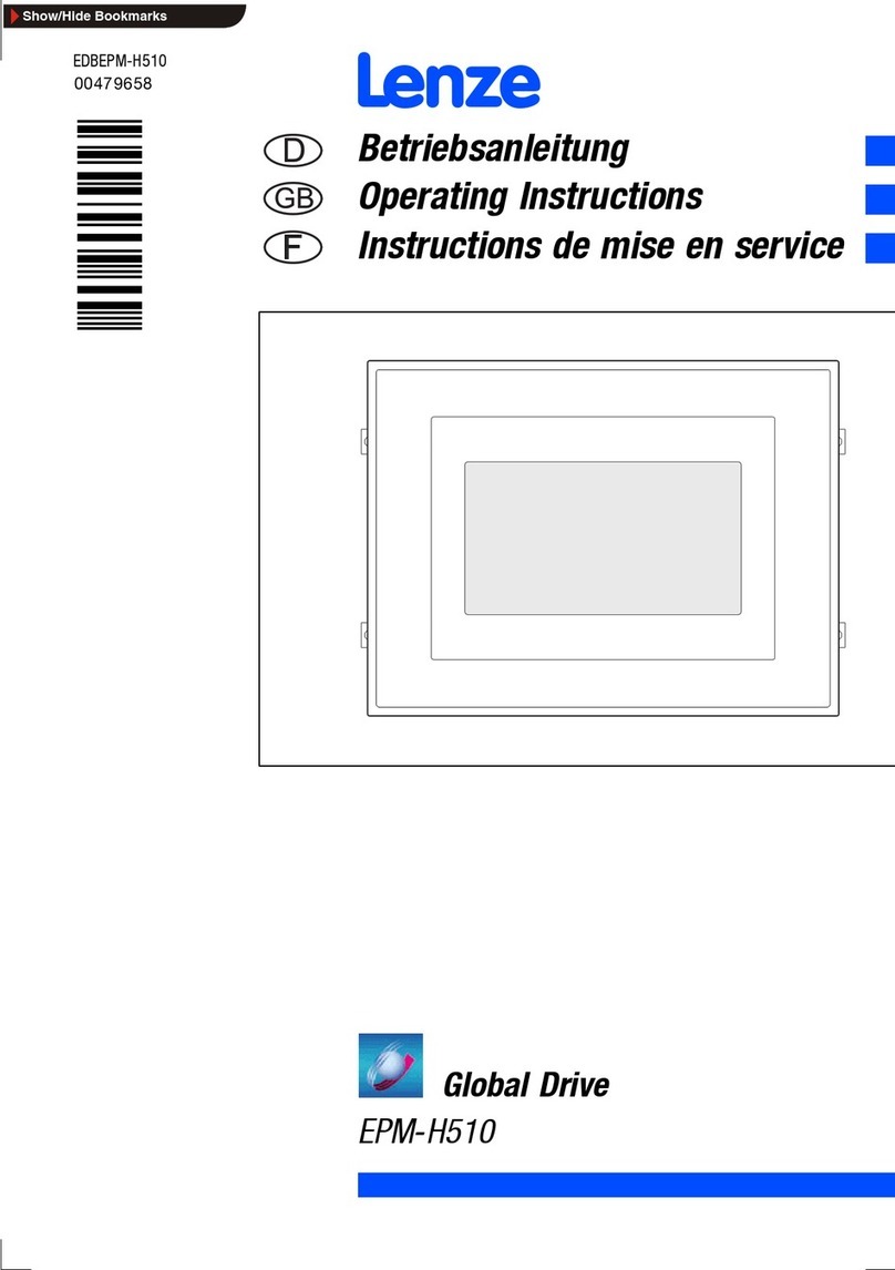 Lenze EPM-H510 operating instructions