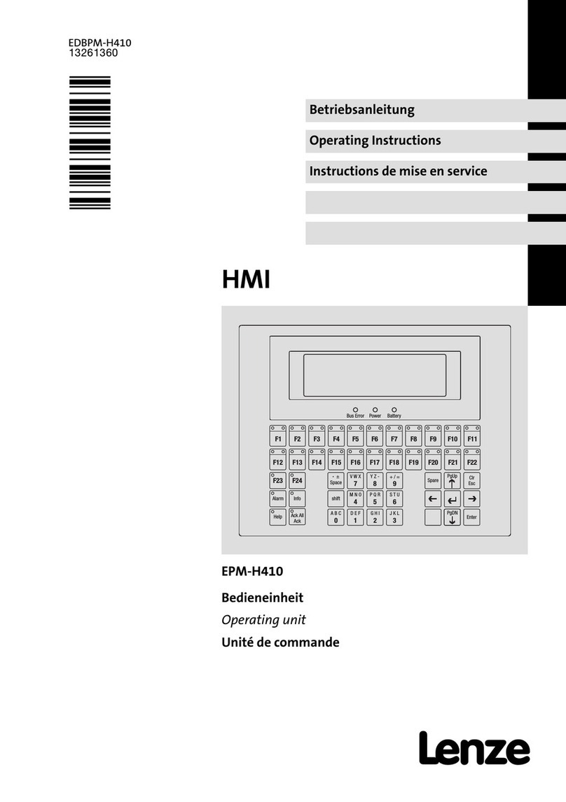 Lenze EPM-H410 operating instructions