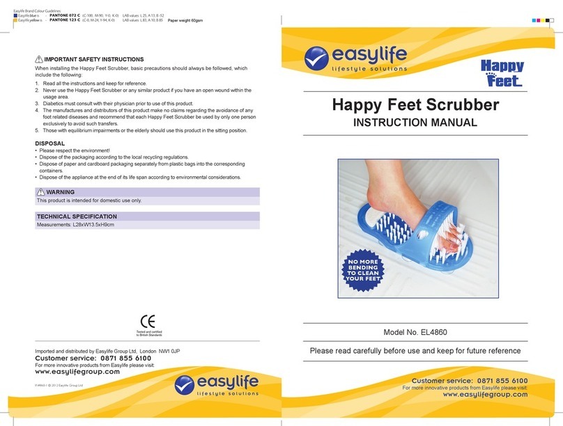 Easylife Happy Feet Scrubber EL4860 instruction manual