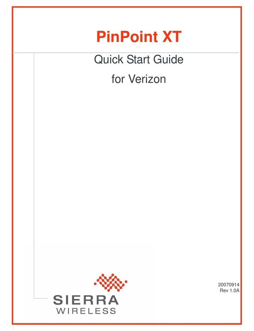 Sierra Wireless PinPoint XT quick start guide