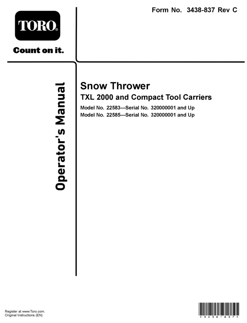 Toro TXL 2000 Operator's manual