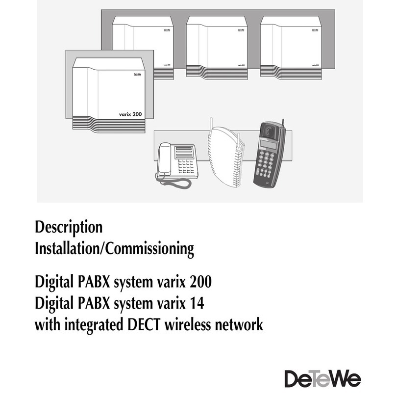 DETEWE varix 200 Description, Installation, Commissioning DETEWE varix 200 Description, Installation, Commissioning