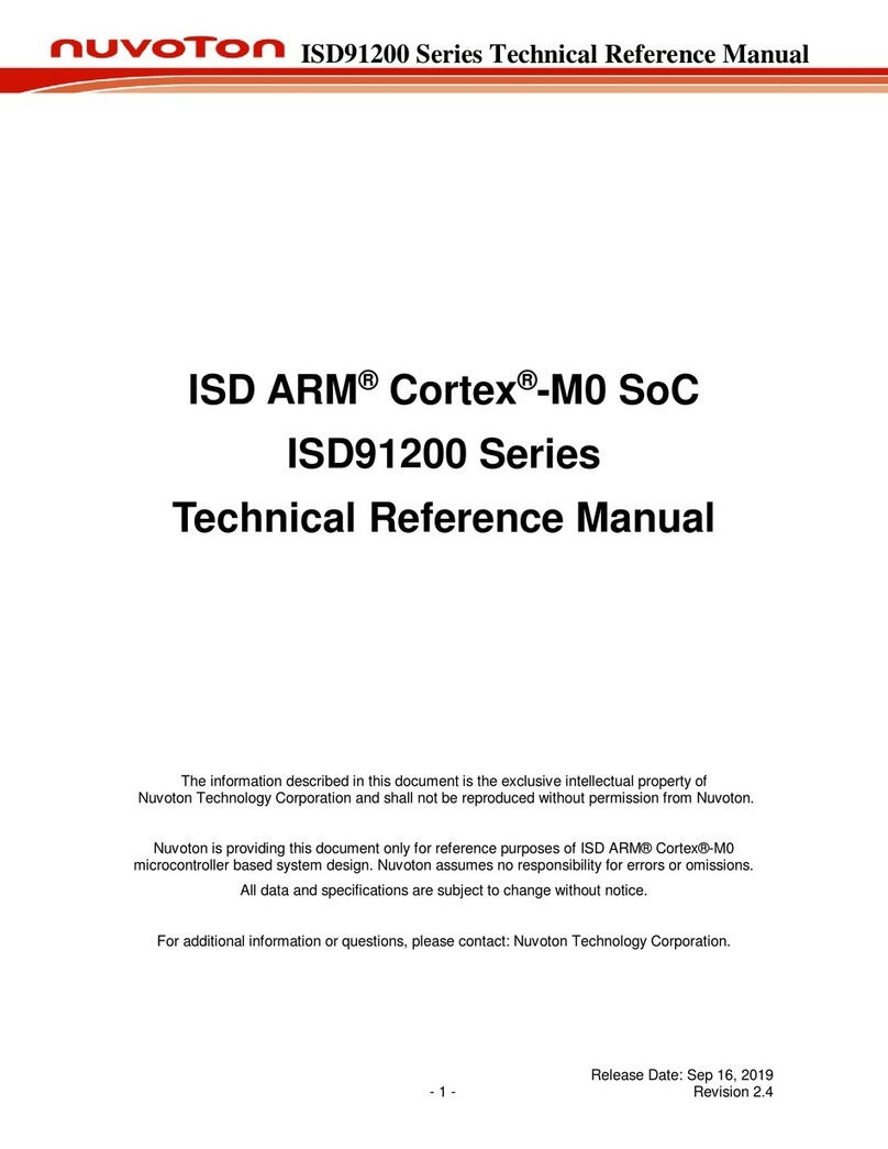 Nuvoton ISD91200 Series Technical reference manual
