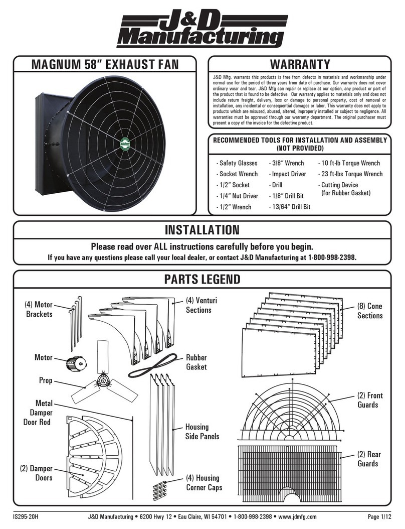 J&D MAnufacturing MAGNUM 58" User manual