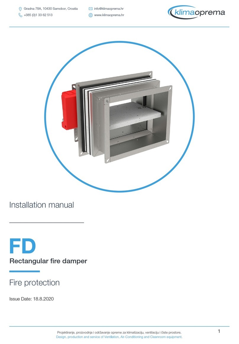 klimaoprema FD Series installation manual