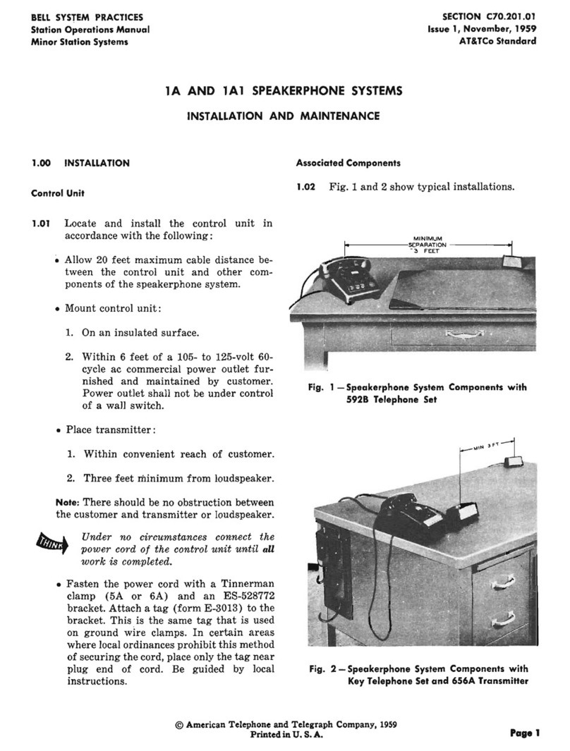 Bell System Practices 1A Instruction Manual