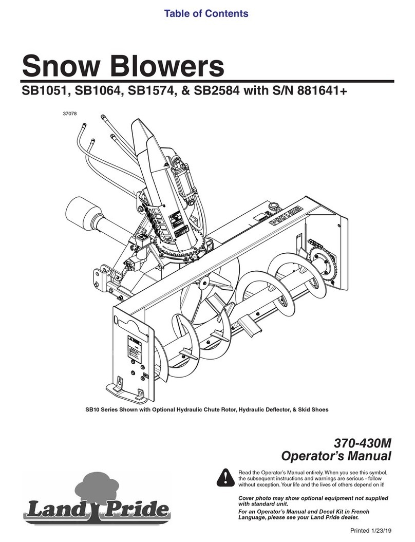 Land Pride SB10 Series Operator's manual Land Pride SB10 Series Operator's manual
